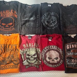 Harley-Davidson Men's T-Shirt Collection - Black, Orange, Red